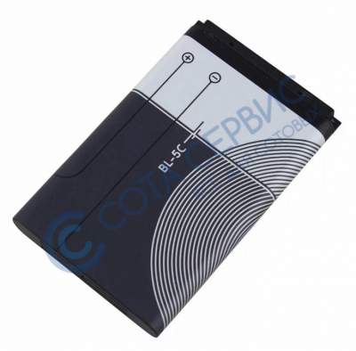 Аккумулятор BL-5C для NokiaN91/72/71/70/E60/7610/6822/6820/6681/6680/1100/1112/1200/1680/1101/1108/1