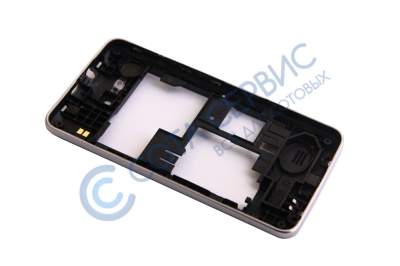 АКЦИЯ! Панель корпуса задняя (средняя часть) для ZTE Blade AF3 (T221), серебро