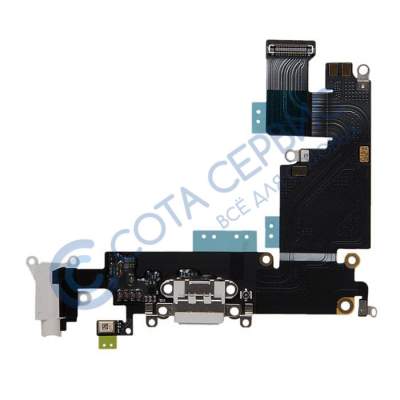 Шлейф для iphone 6 plus с разъемом зарядки (системным), разъемом гарнитуры и микрофоном 821-2220, бе