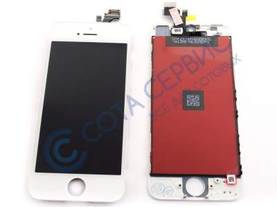 Дисплей для iPhone 5 (TianMa) модуль с тачскрином (белый)