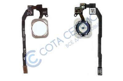 Шлейф для iphone 5S на кнопку HOME, в сборе с клавишей Touch ID 821-2092-A , белый