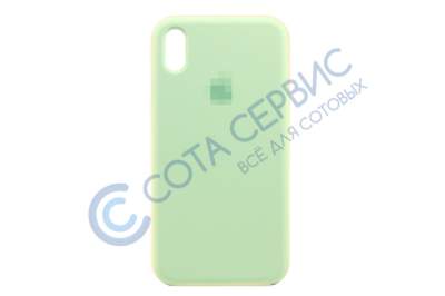 Чехол-накладка для iphone XS Max Sil.Case (21) бирюзовый