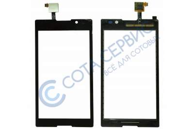 Тачскрин (сенсор) для Sony C2305 Xperia C, черный