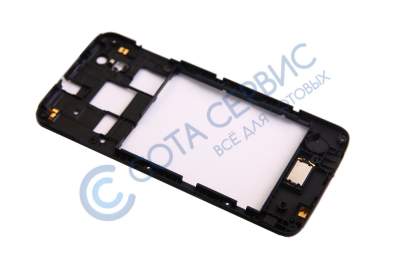 АКЦИЯ! Средняя часть корпуса для Fly IQ4414 Quad EVO Tech 3, черный, в сборе с полифоническим динами