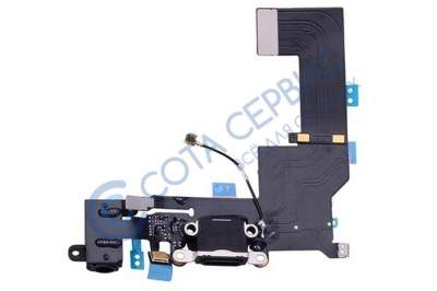 Шлейф для iphone 5S с разъемом зарядки (системным), разъемом гарнитуры и микрофоном 821-1667 821-166